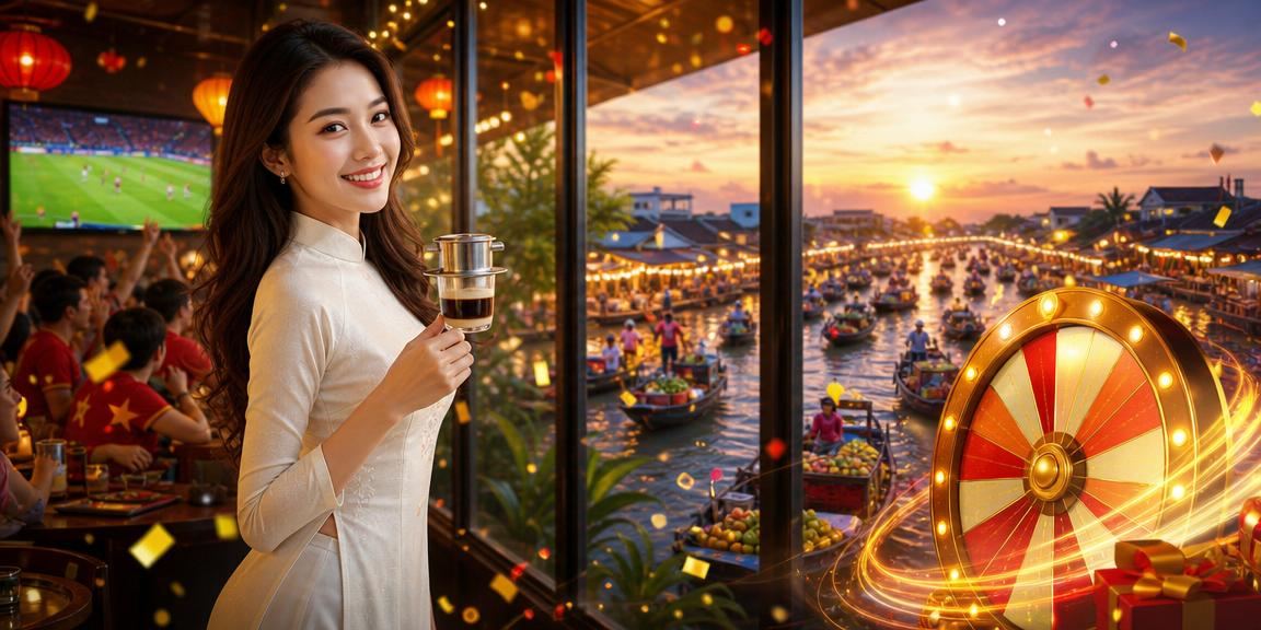 Người chơi tại Hội An thư giãn với roulette trực tuyến bên tách cà phê buổi sáng
