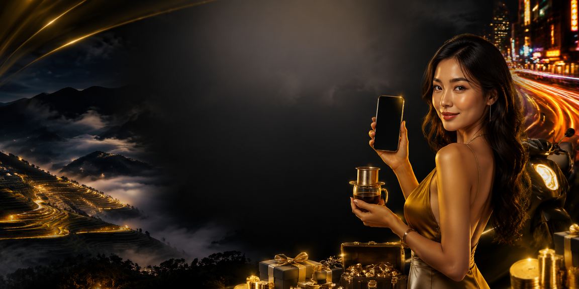 Người dùng tại Sapa truy cập ứng dụng casino d70 trên điện thoại bên ly cà phê sáng